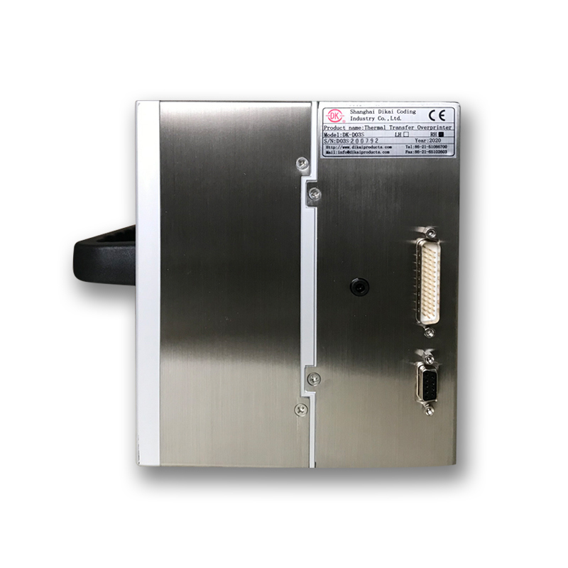 DIKAI D03S เครื่องพิมพ์ออฟเวอร์โอนเทอร์มัล 32 มม. พร้อมพลังงาน AC100-240V 50/60Hz และการให้อากาศ 6bar/90psi สําหรับพื้นที่พิมพ์ 32x60mm/32x100mm