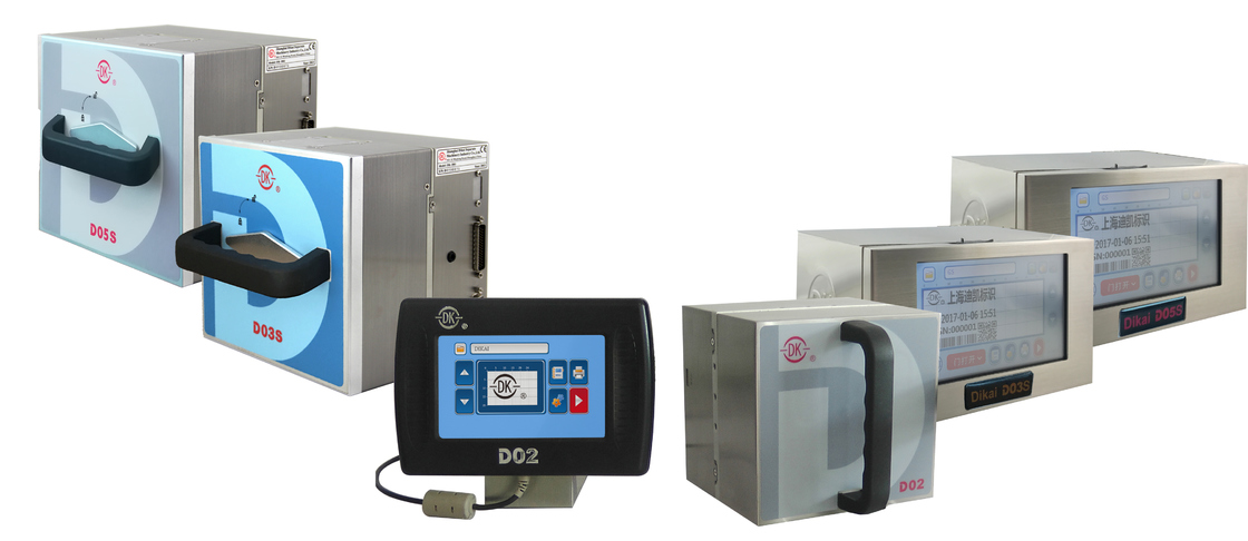 เครื่องพิมพ์ถ่ายโอนความร้อน DIKAI D05S ขนาด 53 มม. พร้อมแหล่งจ่ายไฟ AC100-240V, แหล่งจ่ายอากาศ 6 บาร์ และพื้นที่การพิมพ์ 53x70 มม. เครื่องเข้ารหัสอัจฉริยะ