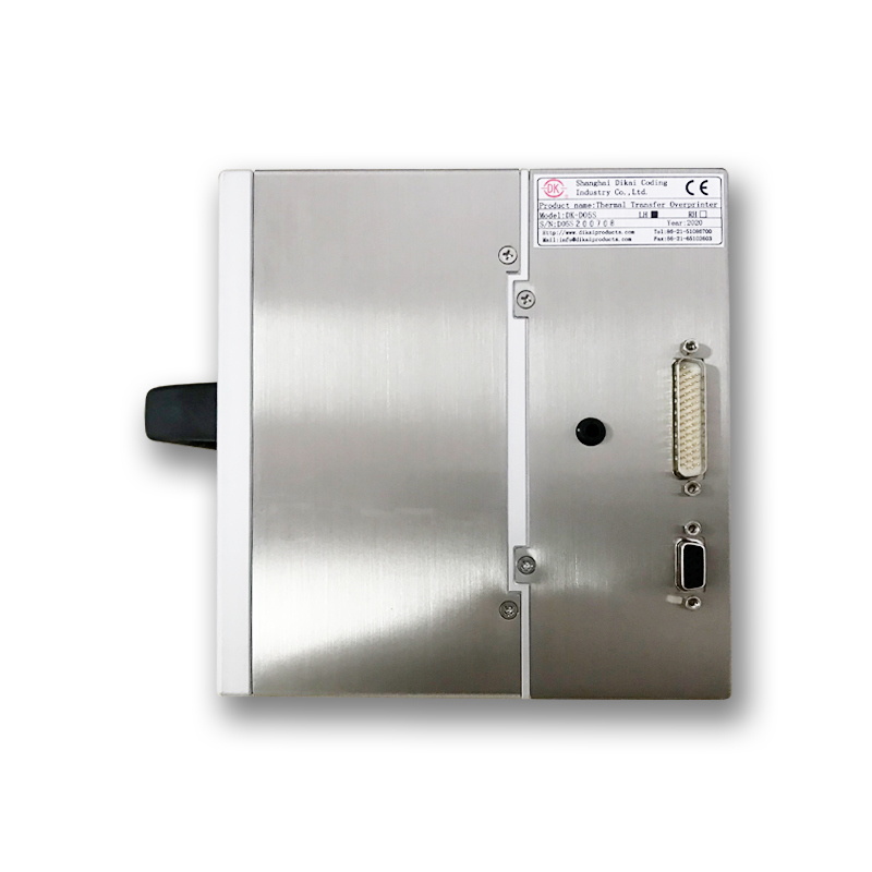 เครื่องพิมพ์ถ่ายโอนความร้อนอัตโนมัติ DIKAI D05S พร้อมพื้นที่พิมพ์สูงสุด 53 มม. * 150 มม. และแรงดันลม 6 บาร์ / 90 psi